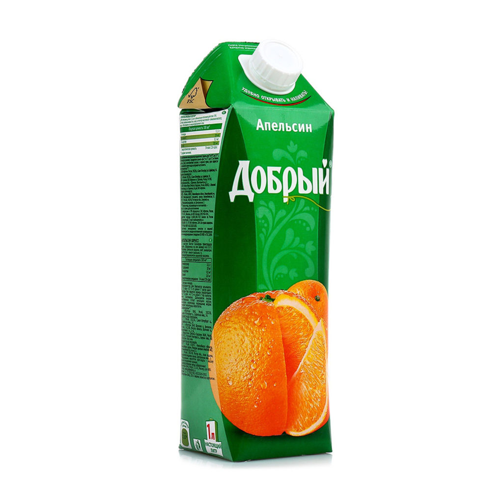 Сок "Добрый" 1л апельсин